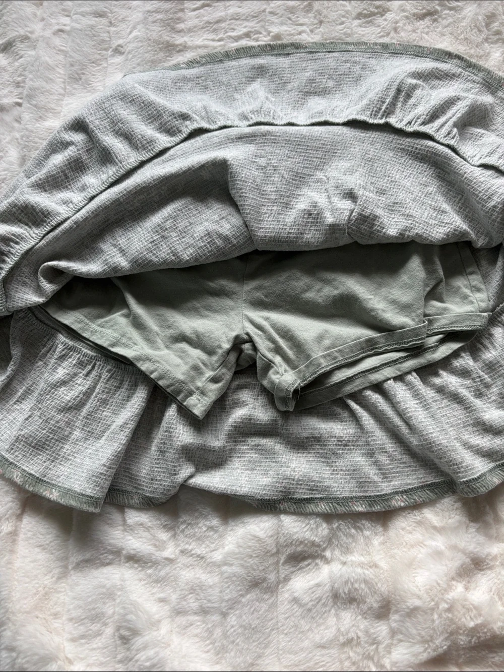 🎁Carter's Sage Green Tiered Ruffle Skort